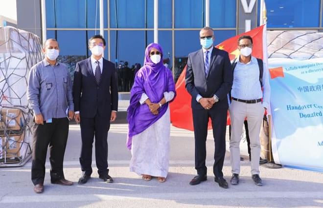 Handing ceremony at Mogadishu Airport