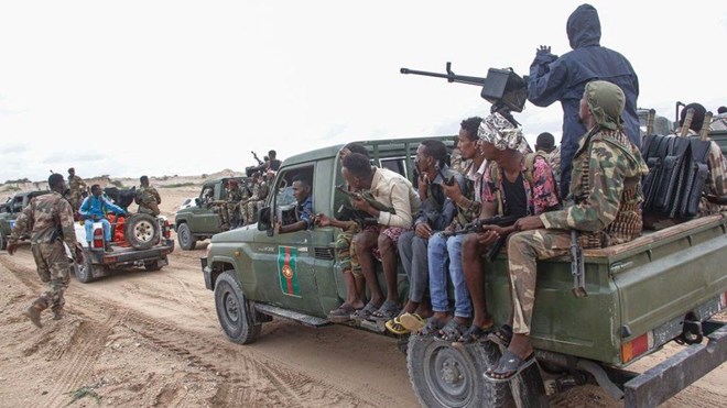 Somalia's election row led to armed confrontations in Mogadishu. AFP